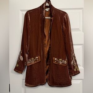 Sundance Copper Velvet Blazer